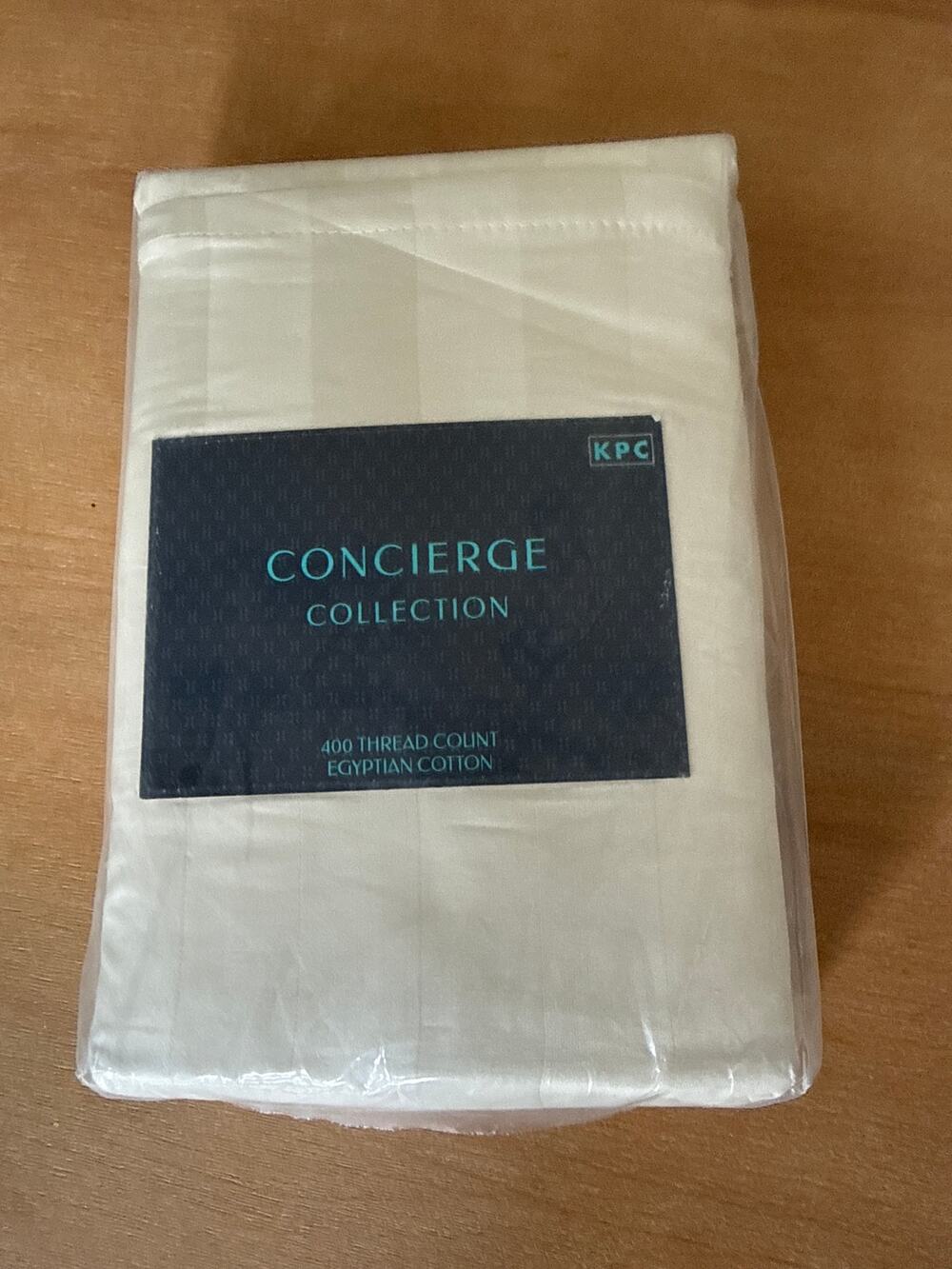 KPC Concierge Collection 100% Egyptian Cotton 400 TC Striped King Pillowcase Set
